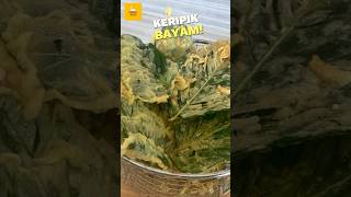 Begini Cara bikin Keripik Bayam Renyah Kriyuk dan tahan lama  shortvideo keripikbayam [upl. by Barren944]