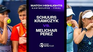 SchuursKrawczyk vs MelicharMartinezPerez  2023 Eastbourne Doubles Final  WTA Match Highlights [upl. by Ikuy]