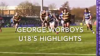 George Worboys  Schoolboy Rugby Highlights [upl. by Ardied]