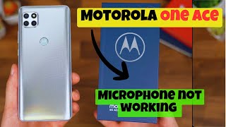 Microphone not working  Microphone issues solved  Microphone problem Motorola One Ace [upl. by Sianna]