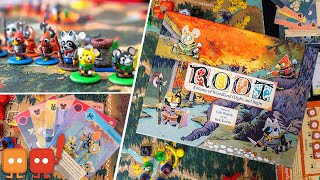 Root Board Game Review  A Cute Game of War and Tactics [upl. by Neelie]