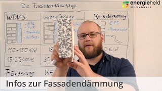 Fassadendämmung Infos zu Arten Kosten amp Förderung  EnergieheldWhiteboard [upl. by Neral46]