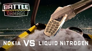 The Indestructible Nokia Phone vs Liquid Nitrogen  WIRED’s Battle Damage [upl. by Delsman587]