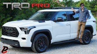 The King of Toyota 2024 TRD Pro Sequoia Review [upl. by Eireva]