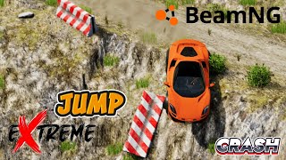 Danger Extreme Jump Sport Cars and Bad Crash 121 BeamNG Drive  Super Cars Calibration [upl. by Afesoj]