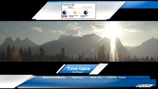 Canmore Alberta  Live  Timelapse  Three Sisters Lawrence Grassi and EEOR [upl. by Marijo]