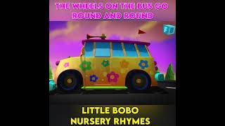 The Wheels On The Bus Go Round And Round  Little BOBO Nursery Rhymes  Children Songs  3D shorts [upl. by Merle]