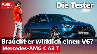 MercedesAMG C 43 TModell kann er dem V6Vorgänger die Stirn bieten  Test  auto motor und sport [upl. by Koblas]