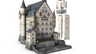 2014 NL Ravensburger 3D puzzel Neuschwanstein  productfilm [upl. by Immanuel]