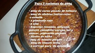 Chili con carne receta original [upl. by Jun673]