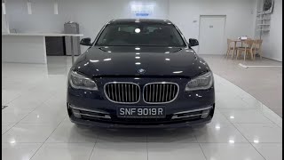 BMW 730LI Sunroof LED NAV HUD 2015 Blue Rear Entertainment SNF9019R [upl. by Sally]