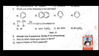 11th chemistry 2nd midterm question paper 2024 English medium chengalpattu dt [upl. by Yllet]