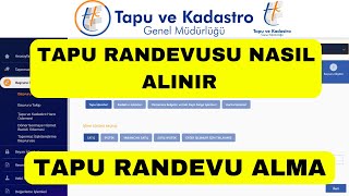 Tapu Randevusu Nasıl Alınır  Tapu Randevu Alma  Web Tapu [upl. by Gregg]