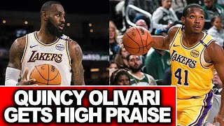 Former Xavier Guard Quincy Olivari Earns High Praise from Lakers Redick and LeBron Jamesquot [upl. by Lusa]