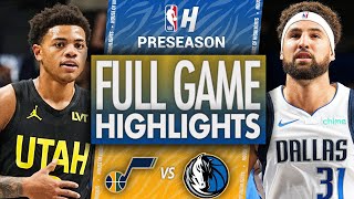 Utah Jazz vs Dallas Mavericks  Full Game Highlights  October 10 2024 NBA Preseason [upl. by Winson582]