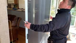 How to Install a Sliding Screen Door in 5 minutes howto learnmore patiodoors install protips [upl. by Tiffie]