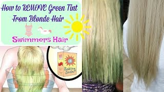 How To Get Rid of Swimmers Hair All Natural At Home Recipe Swimmers Green Hair Removal [upl. by Odnanreh839]