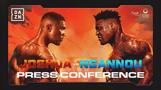 ANTHONY JOSHUA VS FRANCIS NGANNOU PRESS CONFERENCE LIVESTREAM [upl. by Yhtomiht578]