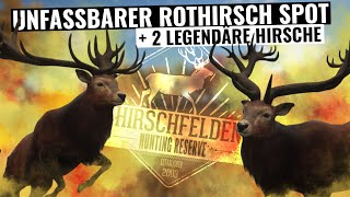 Unfassbarer Rothirsch Spot auf Hirschfelden  2 legendäre Rothirsche  theHunter Call of the Wild [upl. by Casilda822]