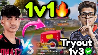 Jonathan vs Clutchgod 1v1👑 • GodL Tryout on Fire🔥🔥 [upl. by Nagirrek]