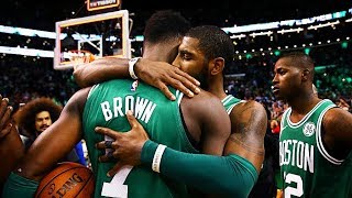 Kyrie Irving Shares Emotional Moment with Jaylen Brown After Death of Best Friend [upl. by Leksehc]