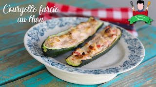 Recette courgette farcie au thon [upl. by Simah]