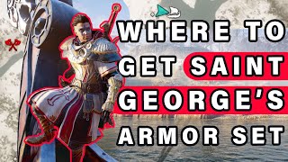 Where to Find SAINT GEORGE Legendary Armor Set Item Locations ► Assassins Creed Valhalla [upl. by Elleiand]