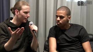 GermanRhymesde  Interview with J Cole [upl. by Dinny479]