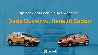 Dacia Duster vs Renault Captur  2 minuten vergelijking  carjack  2020 [upl. by Elocel890]