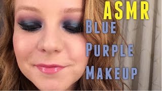 ASMR ≈ ♥MAKEUP♥ BluePurple eyes 3  AylaASMR [upl. by Esyla]