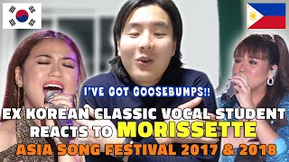 Ex Korean classic vocal student reacts to Morissette  Asia Song Festival [upl. by Eidac]