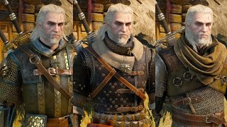 The Witcher 3 Wild Hunt  All Witcher Gear Sets Showcase Looks amp Stats [upl. by Eillek]