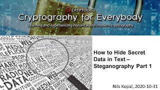 How to Hide Secret Data in Text – Steganography Part 1 [upl. by Alyson]