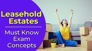 Leasehold Estates What are they Real estate license exam questions [upl. by Nessie]