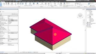 7  Toiture simple REVIT 2017 [upl. by Hoffman]