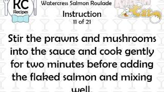 Watercress Salmon Roulade  Kitchen Cat [upl. by Cairns692]