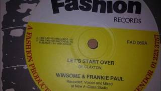 Winsome amp Frankie Paul  Lets Start Over [upl. by Aennaej869]