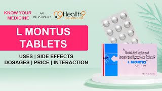 L Montus Uses Benefits Dosage Price Consumption Side Effects  Levocetirizine  Montelukast [upl. by Alhahs]