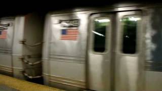 MTA New York City Subway  168th Street Bound R40M C amp Far Rockaway Bound R44 A Trains  Canal St [upl. by Enneira410]