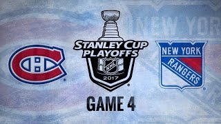 Lundqvist leads Rangers past Habs 21 in Game 4 [upl. by Halullat11]