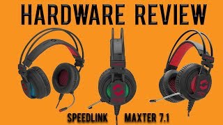 Hardware Review Speedlink Maxter 71 Surround USB Gaming Headset [upl. by Ellenrahs]