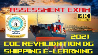 COC Revalidation ELearning ASSESSMENT EXAM Questions Engineers Quiz  DG Shipping  2021  India [upl. by Chilson737]