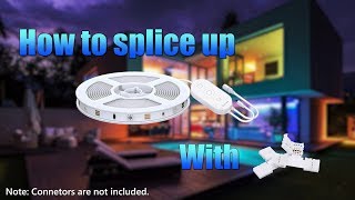 How to Splice up Govee LED Strip Lights With RGB Connector  Govee Home [upl. by Ilaw]