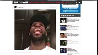 LeBron James thanks The Rock for WWE Championship [upl. by Jacoby]