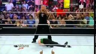 The Rock Rock Bottom and Peoples Elbow Michael Cole [upl. by Aifoz]