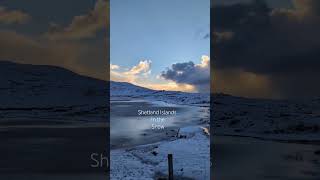 Shetland Islands in the snow scottishislands shetland shortsfeed shortvideo [upl. by Naeloj]