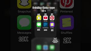 Deleting these apps at… fypシ゚viral youtubeshorts trending tiktok youtube [upl. by Nnylassej]