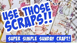 let’s MAKE double thick BOOKMARKS from SCRAPS…🌟🌟EASY🌟🌟 [upl. by Gio]