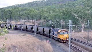 Diesels on eastbound loadeds  Australian Railways [upl. by Hulton890]