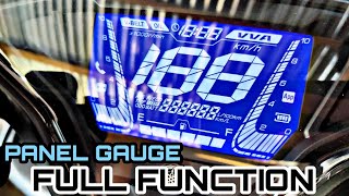 AEROX V2 PANEL GAUGE FULL FUNCTION  HOW TO USE MENU BOTTON [upl. by Drue]